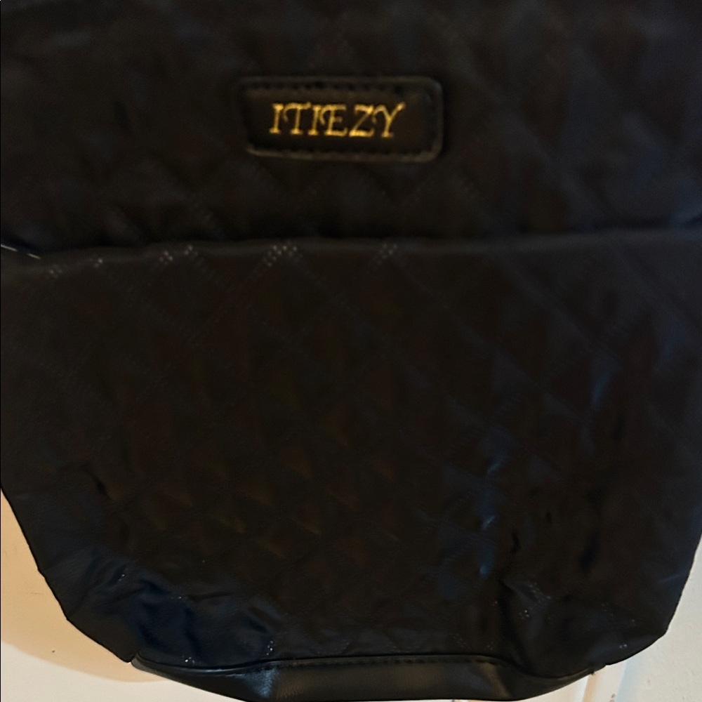So Wear It Declare It Quilted Black Bag